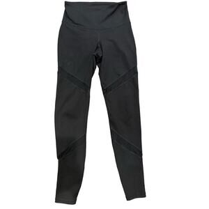 Old Navy Active Black Full Length Small Athletic Leggings with Mesh Panels